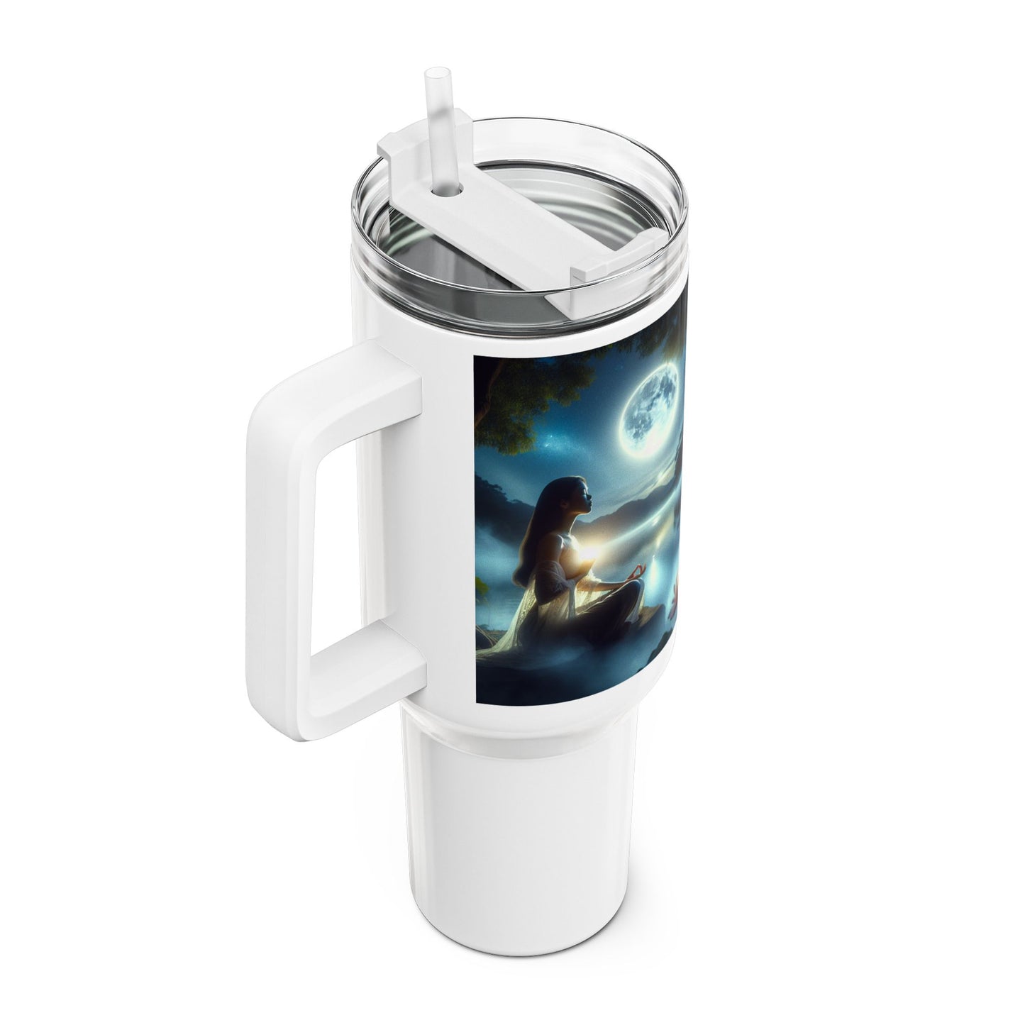 40oz Tumbler - Serene Moonlight Relaxation Drinkware