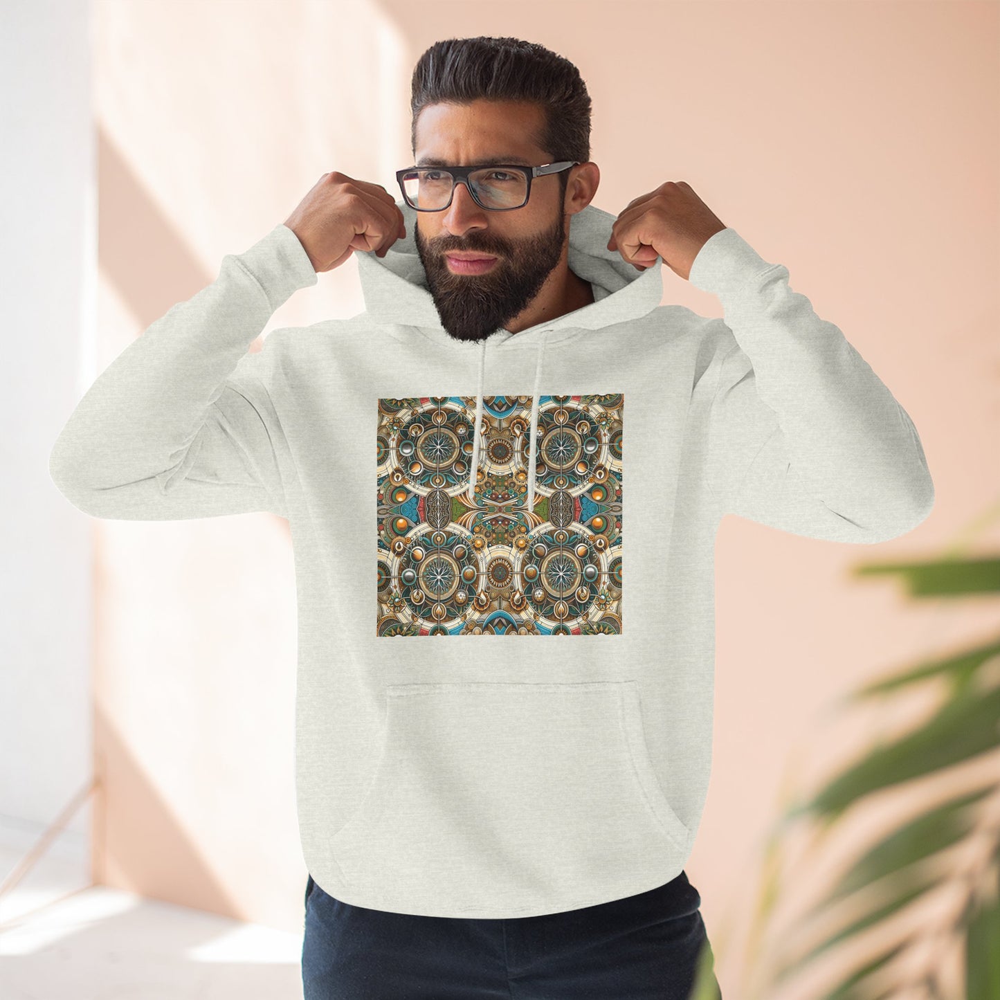 Fleece Hoodie - Symbol of Life Design