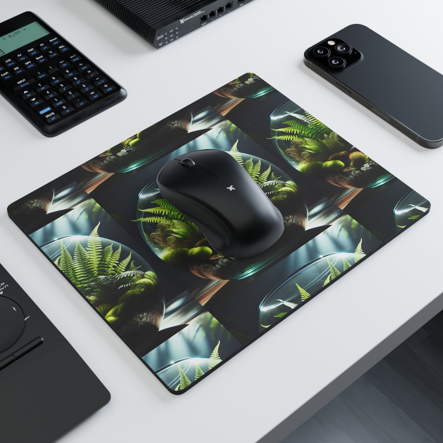 Mouse Pad: Fern Terrarium Design