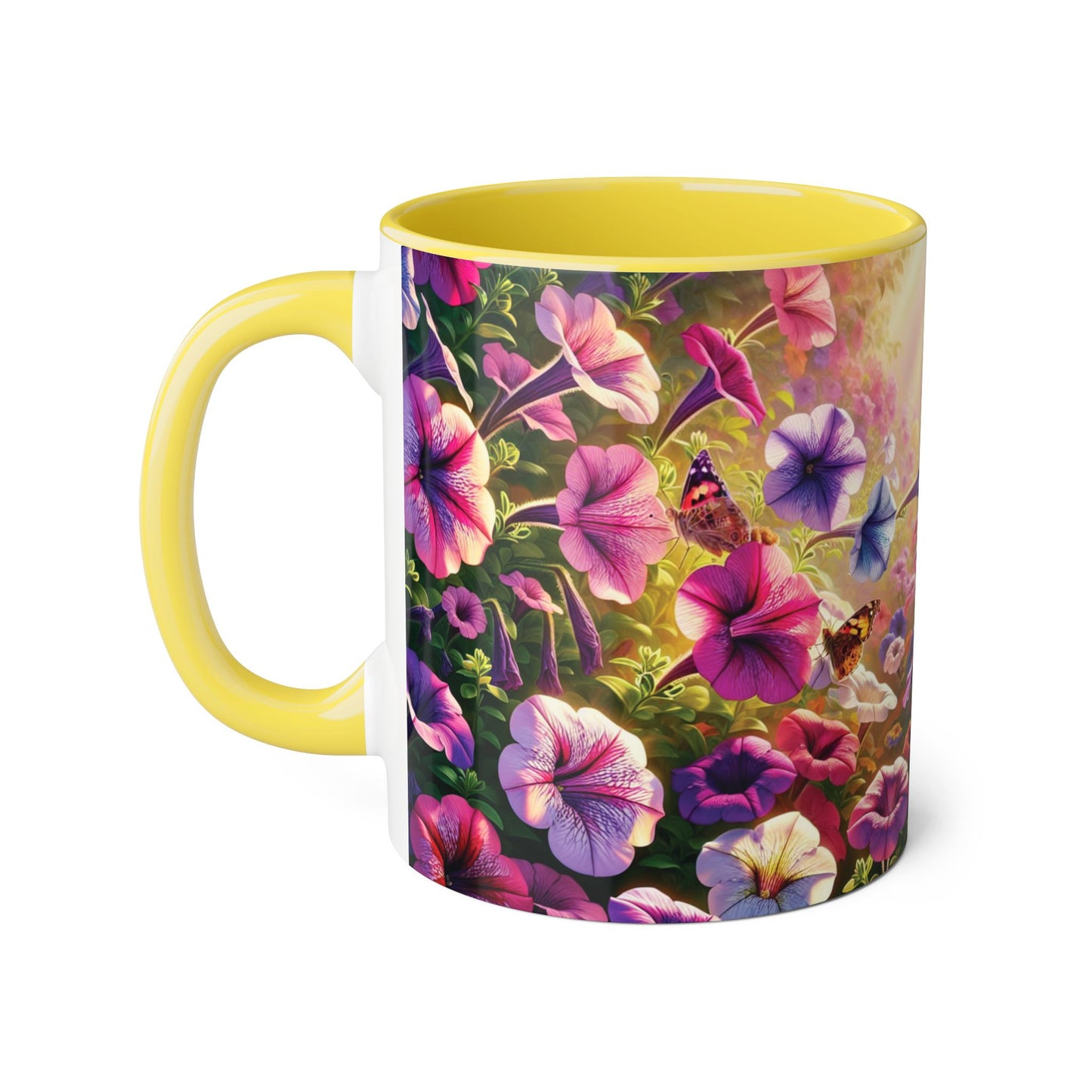 Colorful Floral Accent Mug - Perfect for Garden Lovers, Mother's Day, Birthdays, Coffee & Tea Enthusiasts, Unique Gift Idea
