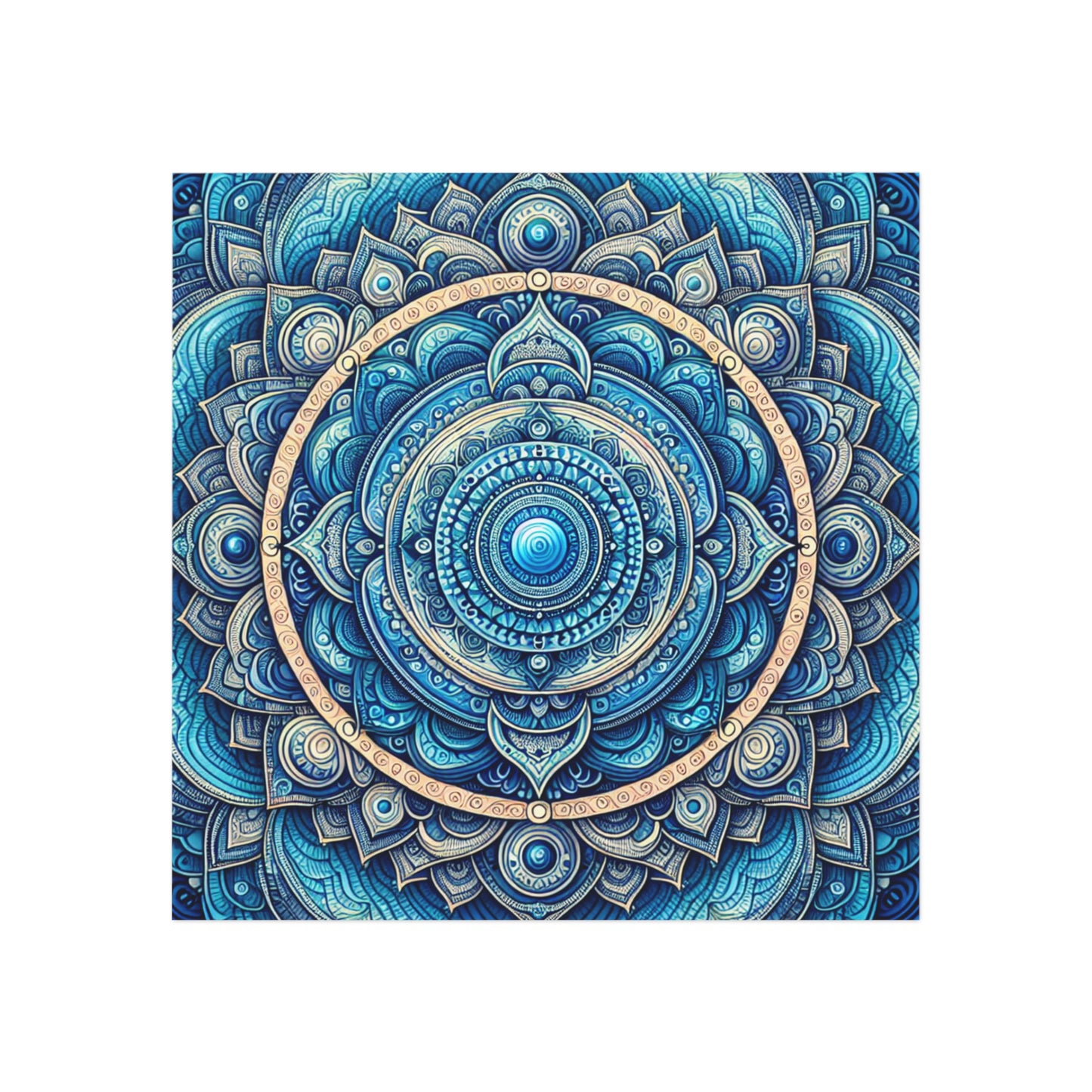 Square Magnet - Throat Chakra