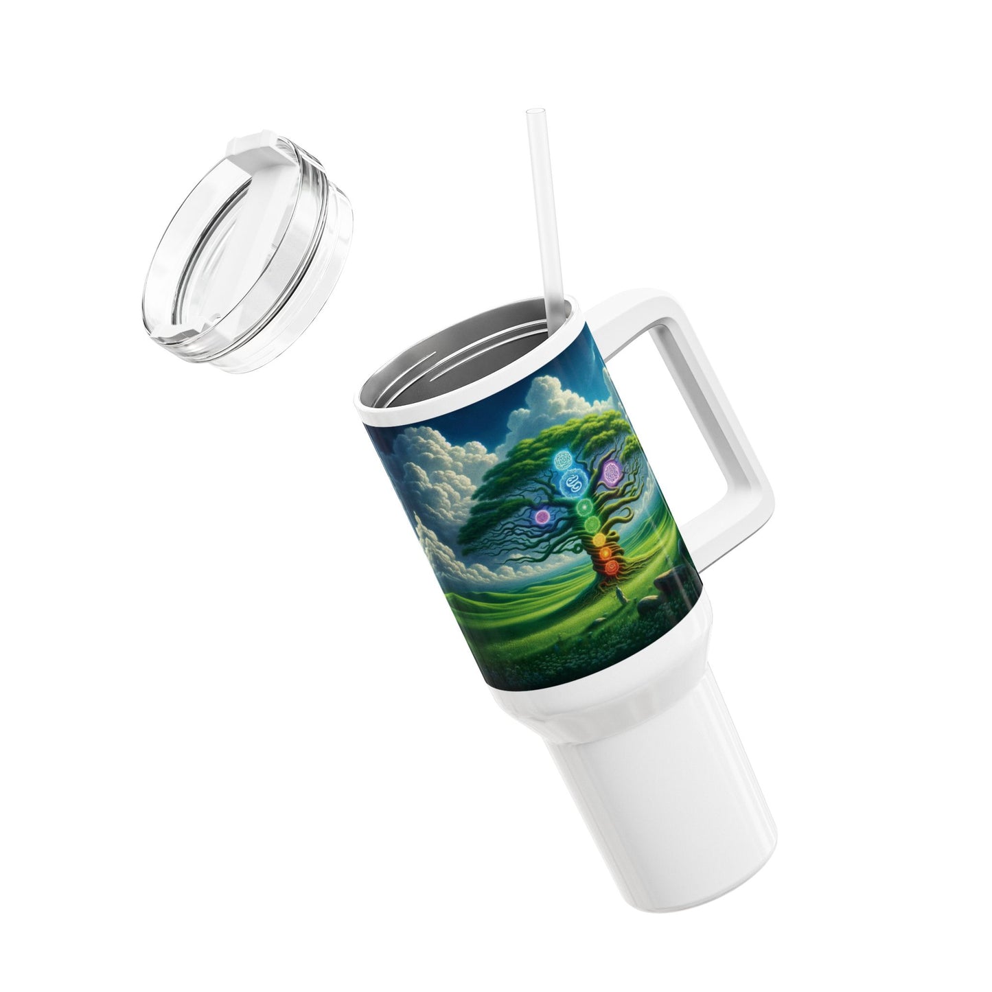 40oz Tumbler - Chakra Tree Design