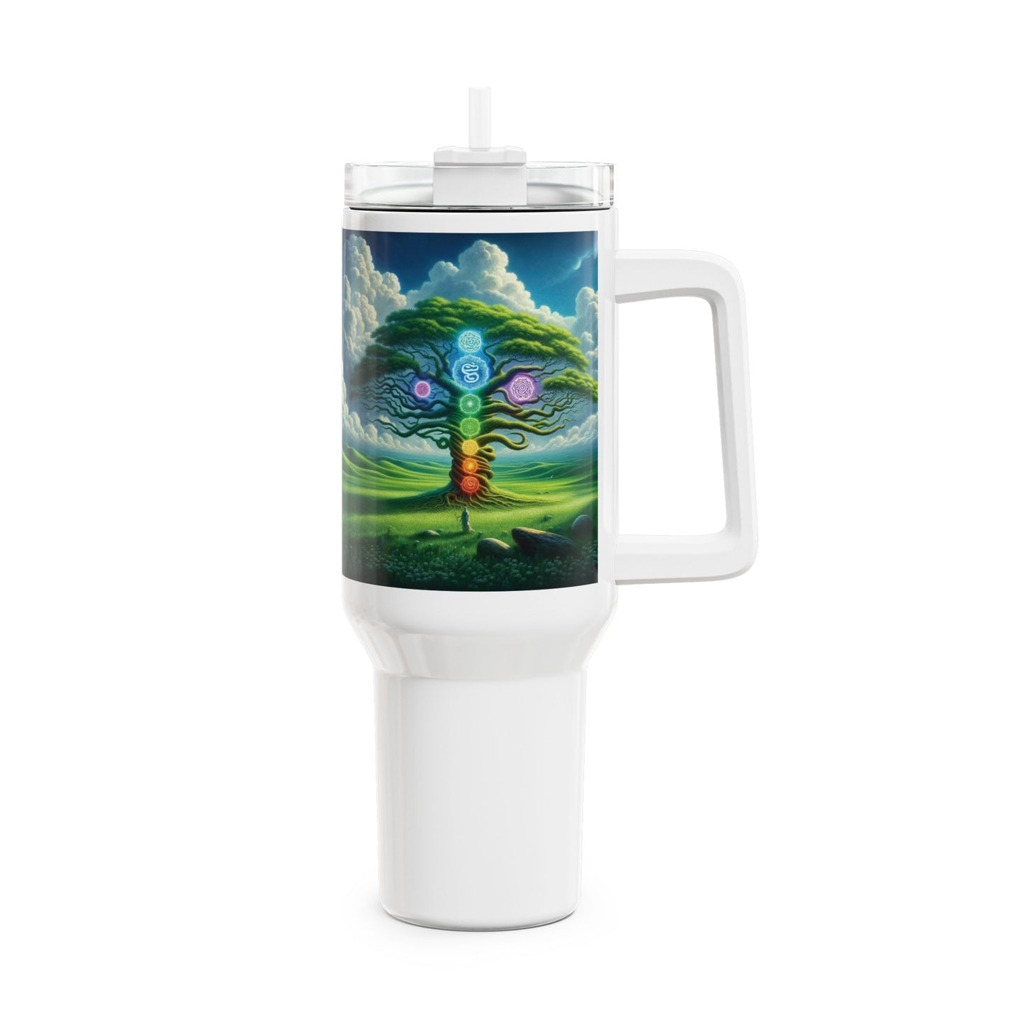 40oz Tumbler - Chakra Tree Design