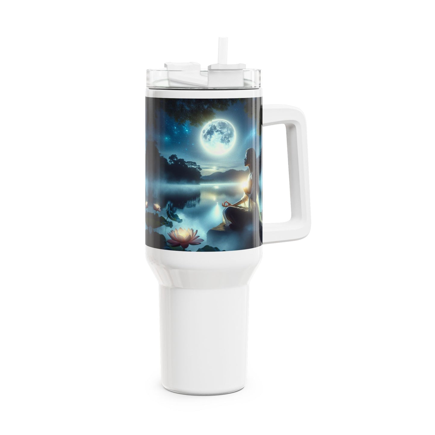 40oz Tumbler - Serene Moonlight Relaxation Drinkware