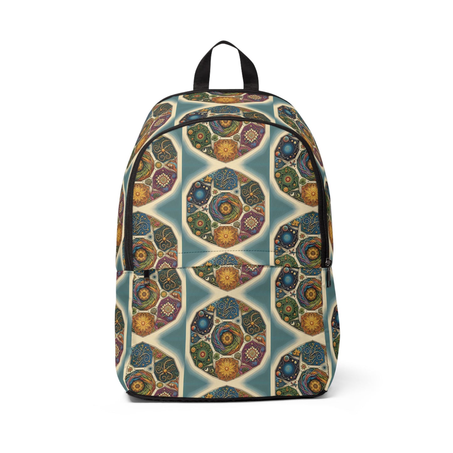Spiritual Unisex Fabric Backpack - Chic & Versatile Travel Companion