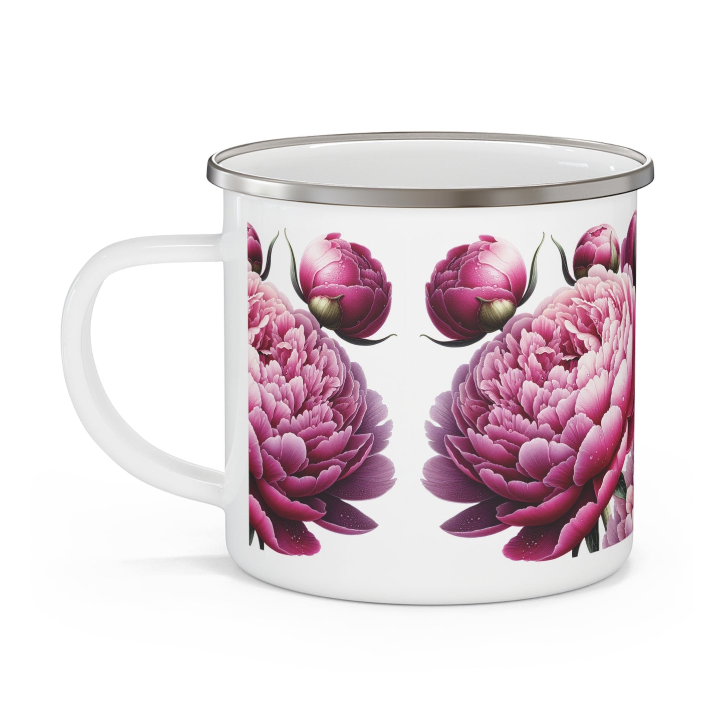 Camping Mug - Pink Peony