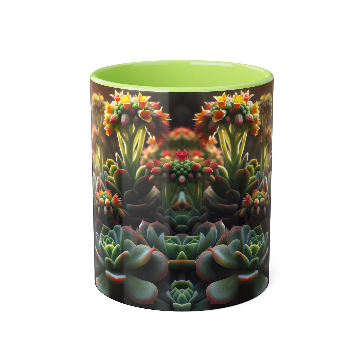 Succulent Mug, Echeveria Plant Coffee Cup, Gardening Gift, Botanical Tea Mug, Plant Lover Present, Cactus Ceramic Mug