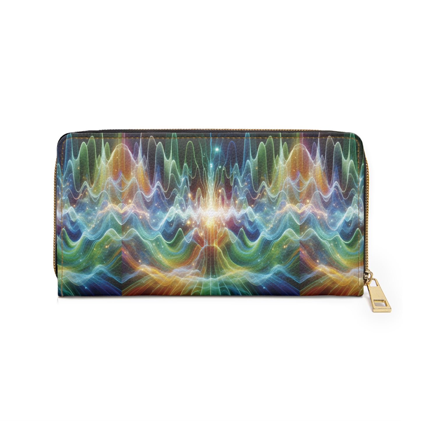 Zipper Wallet - Frequency Waves Design