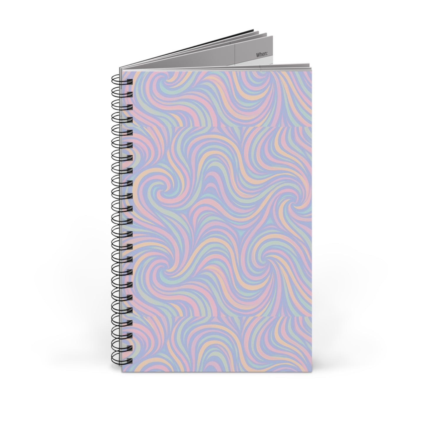 Pastel Swirl Spiral Journal