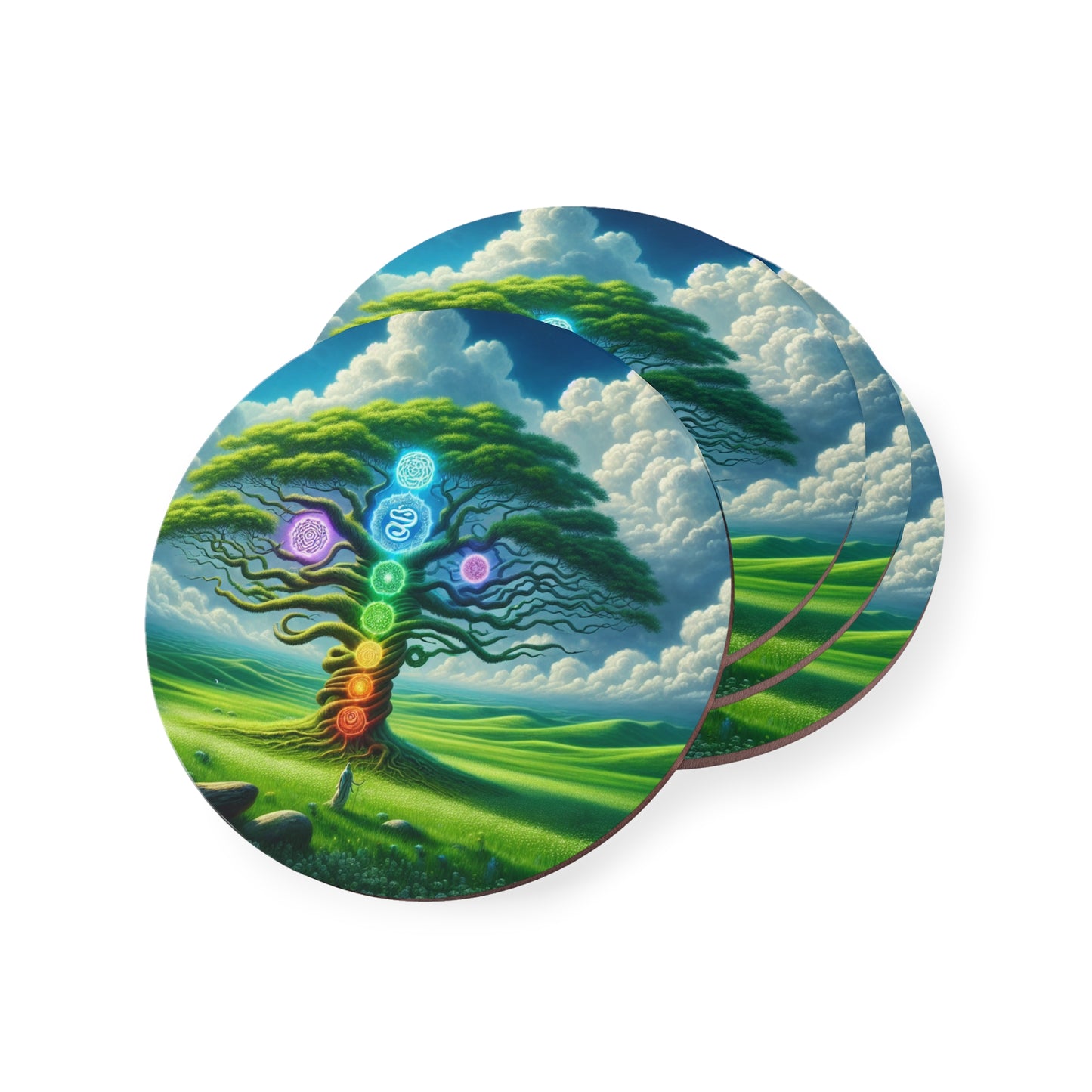 Coasters - Chakra Tree Design