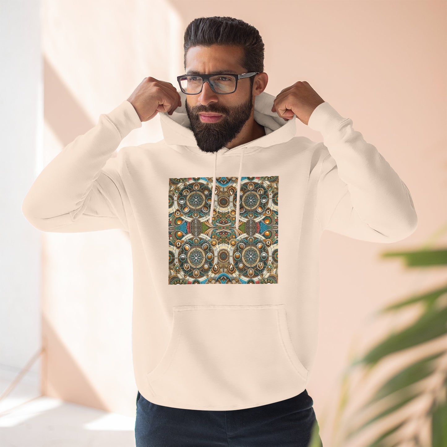Fleece Hoodie - Symbol of Life Design