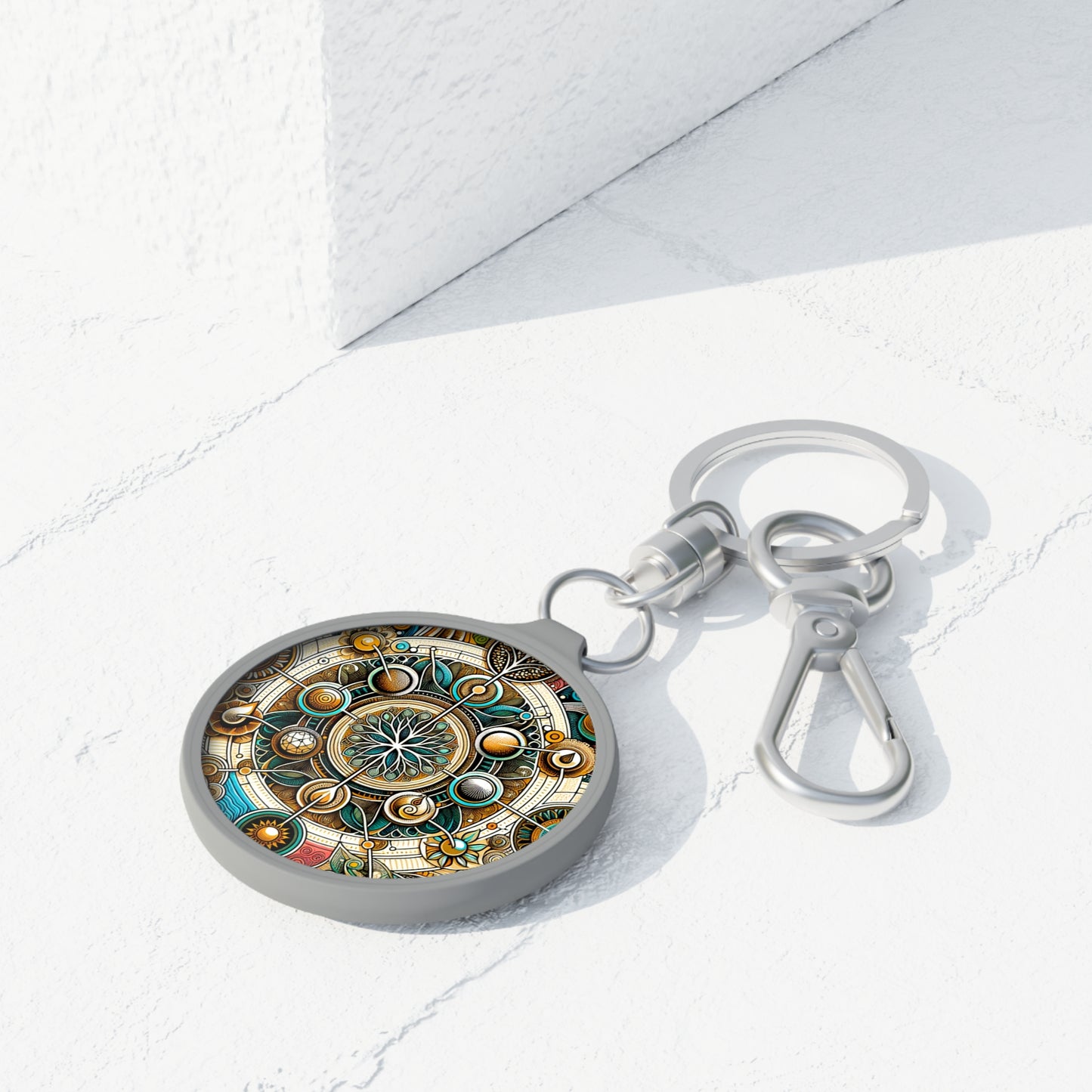 Keyring Tag - Symbol of Life Design