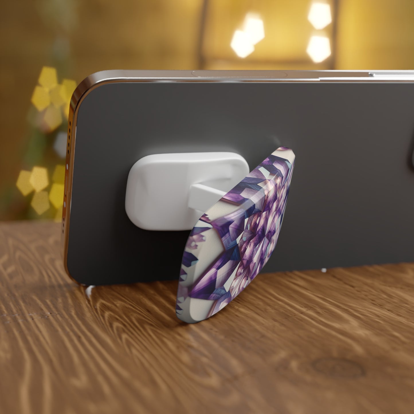 Phone Grip - Amethyst Crystal