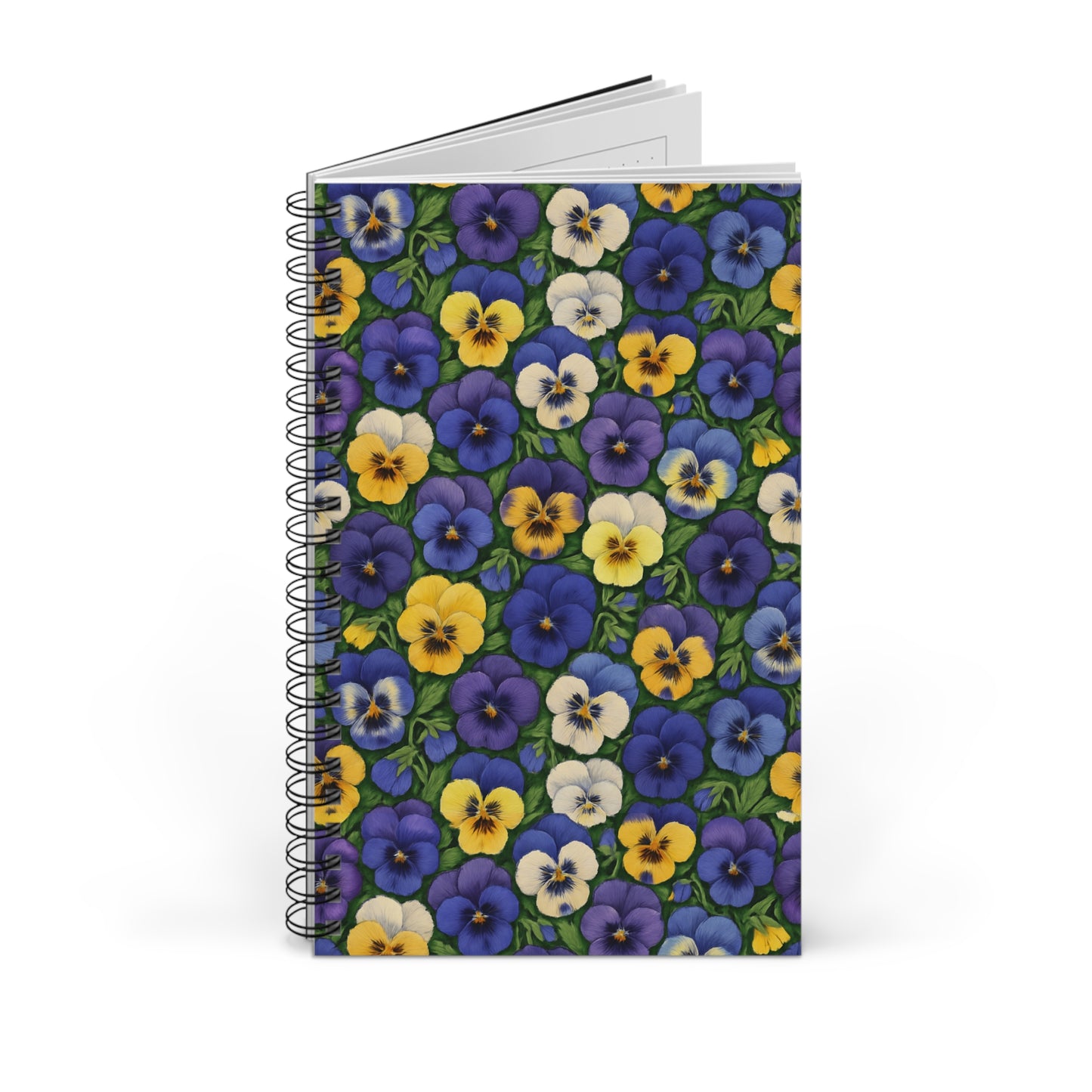 Spiral Journal - Pansy Pattern