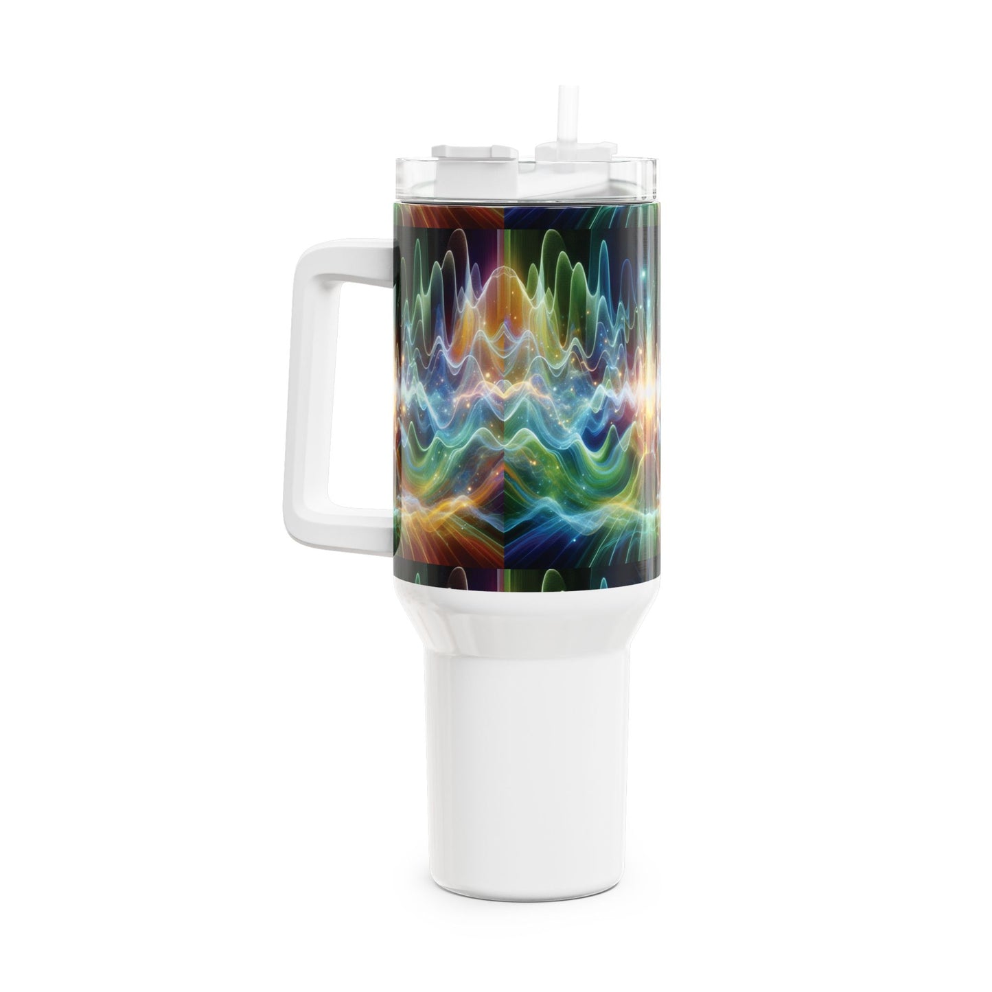 40oz Tumbler - Healing Frequency Waves Design