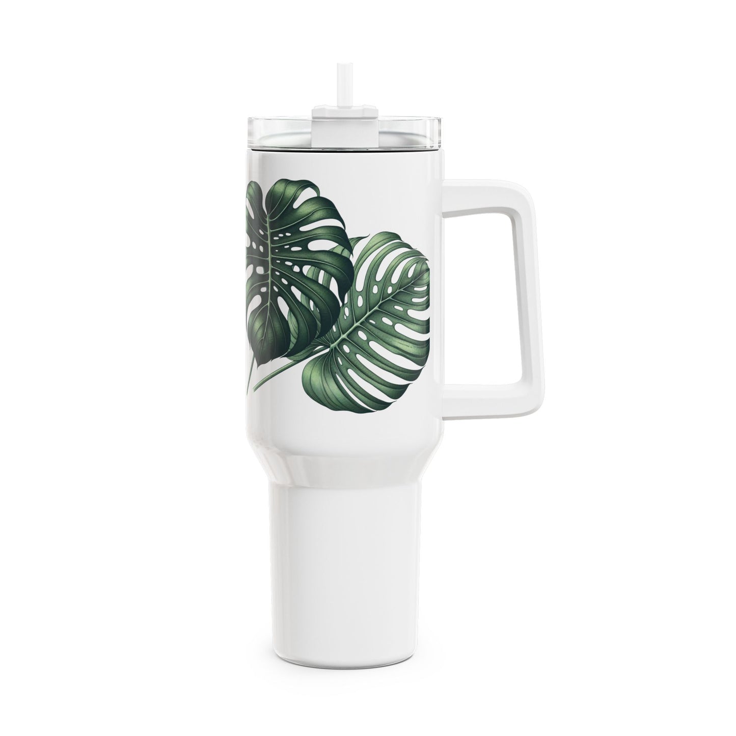 40oz Tumbler - Monstera Leaf Design