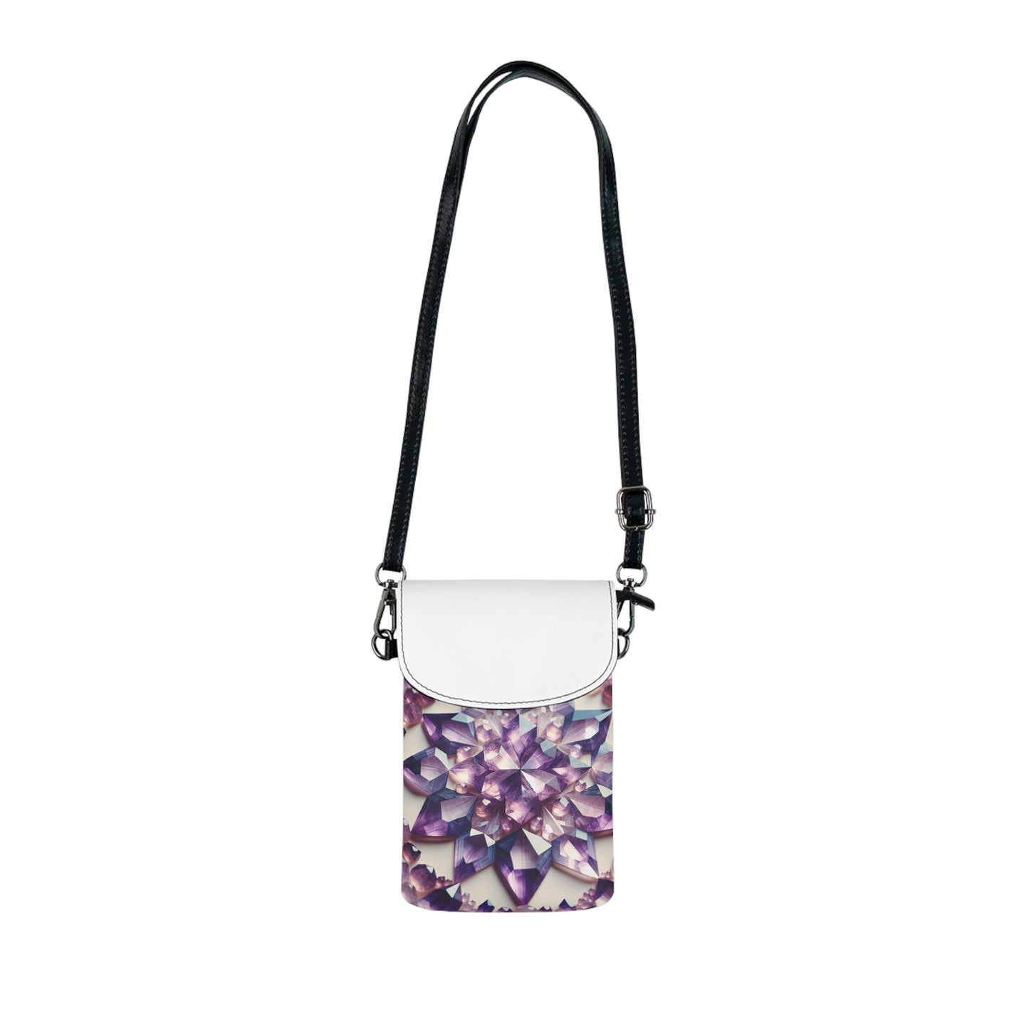 Phone Wallet - Amethyst Crystal Pattern
