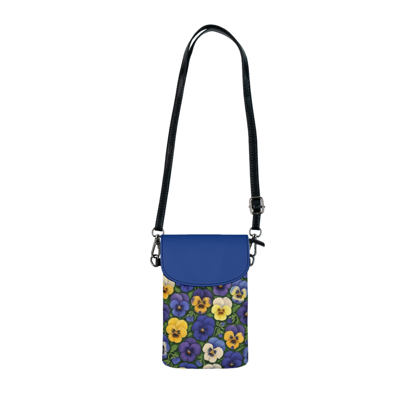 Phone Wallet - Vibrant Pansy Design