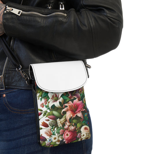 Phone Wallet - Lily Floral Pattern