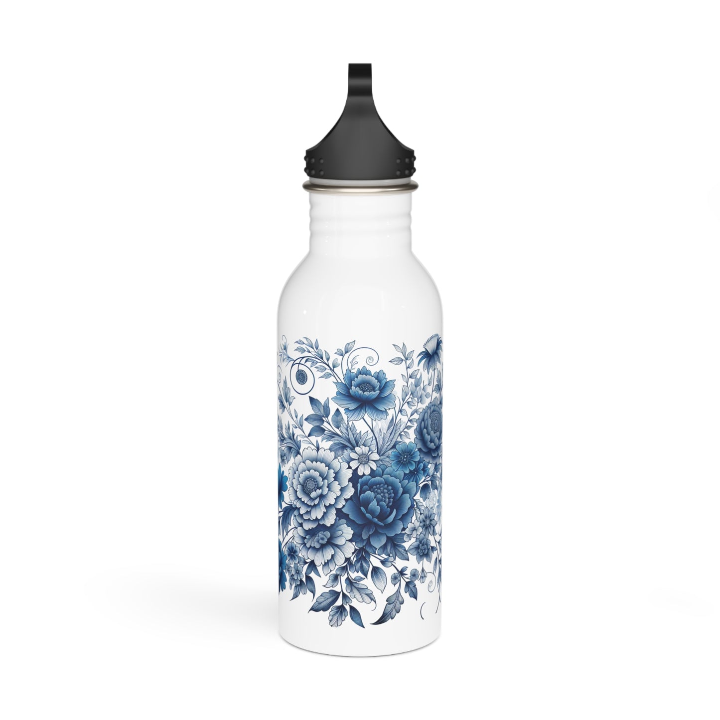 Elegant Floral Stainless Steel Water Bottle | Reusable Hydration, Sports Bottle, Floral Decor, Everyday Use, Sustainable Style