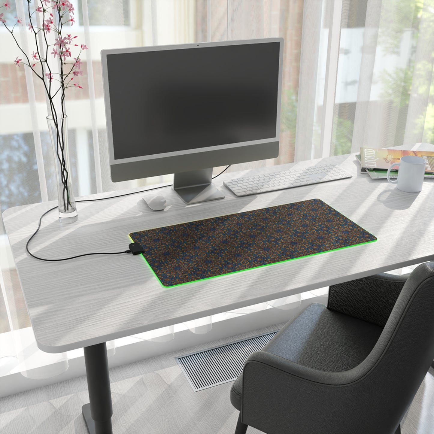 LED Gaming Mouse Pad - Kaleidoscope Design