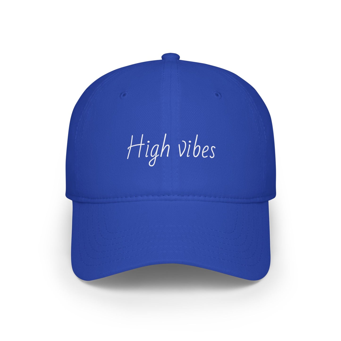 High Vibes Baseball Cap - Trendy Low Profile Hat for Summer Fun, Outdoor Activities, Gift for Friends, Adjustable Cap
