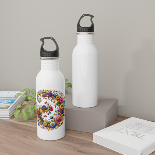 Floral Stainless Steel Water Bottle, Sports Bottle, Perfect Gift for Nature Lovers, Outdoor Adventures, Everyday Use