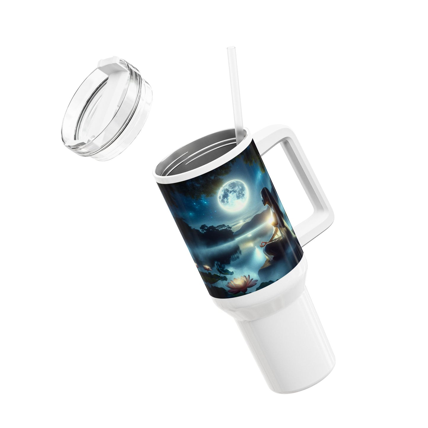 40oz Tumbler - Serene Moonlight Relaxation Drinkware