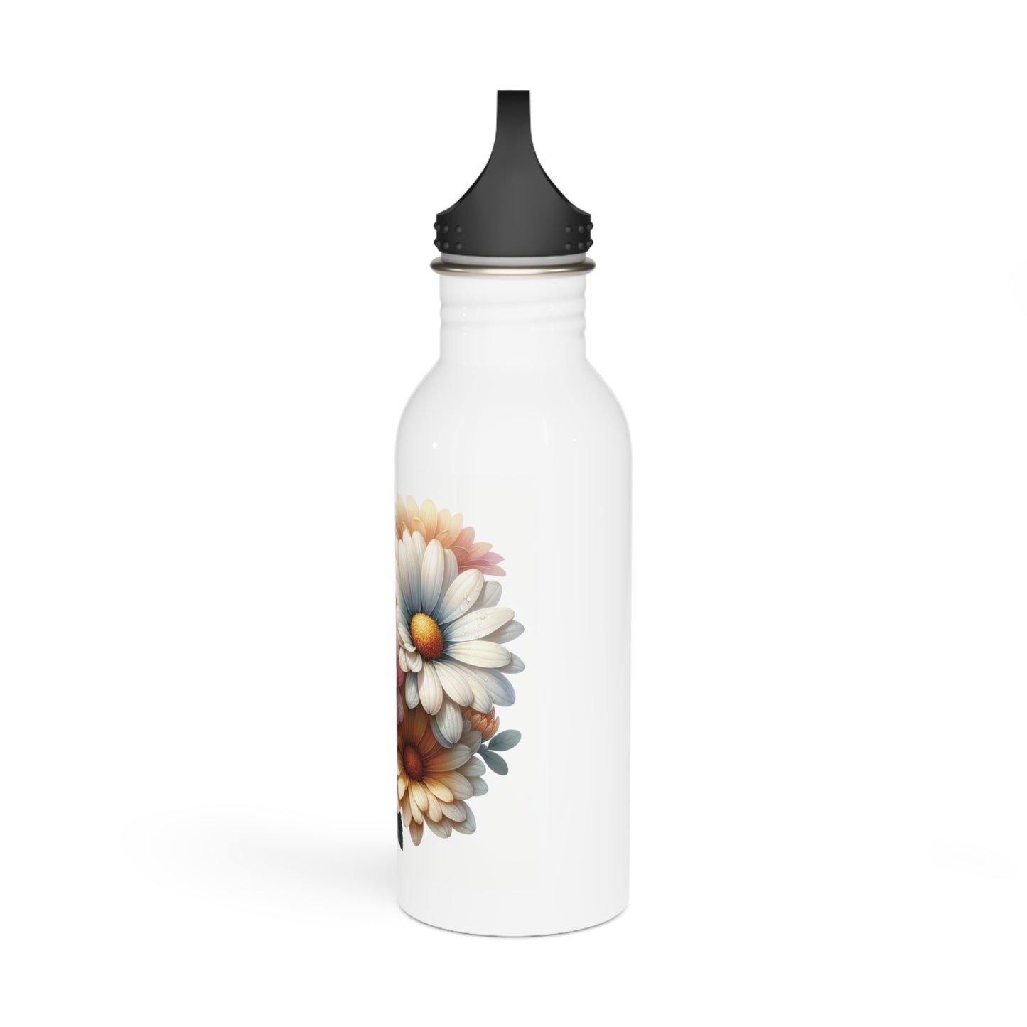 Floral Stainless Steel Water Bottle - Blooming Flowers Design