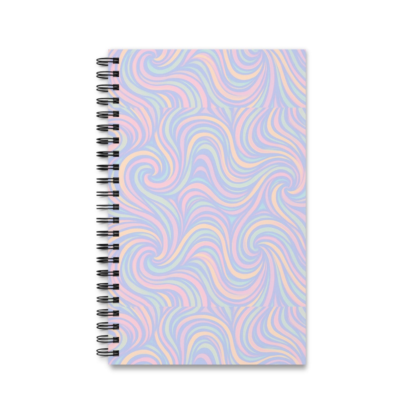 Pastel Swirl Spiral Journal