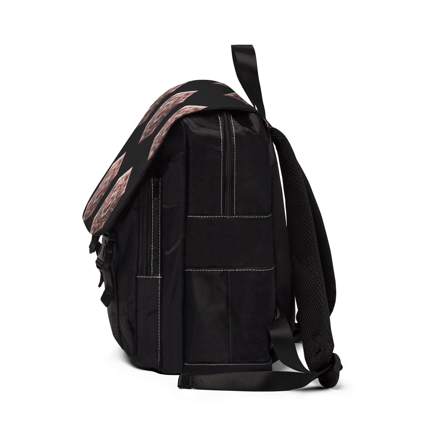 Rose Quartz Geometric Design Backpack