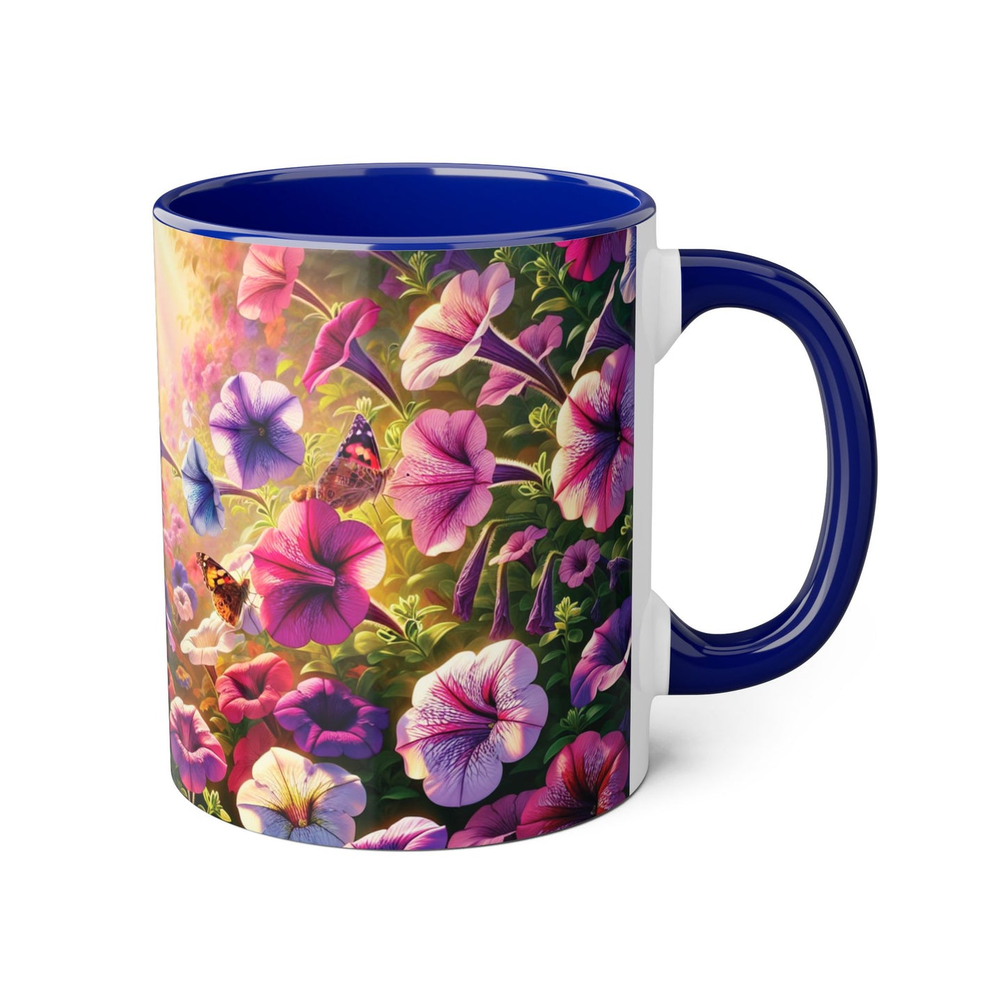 Colorful Floral Accent Mug - Perfect for Garden Lovers, Mother's Day, Birthdays, Coffee & Tea Enthusiasts, Unique Gift Idea