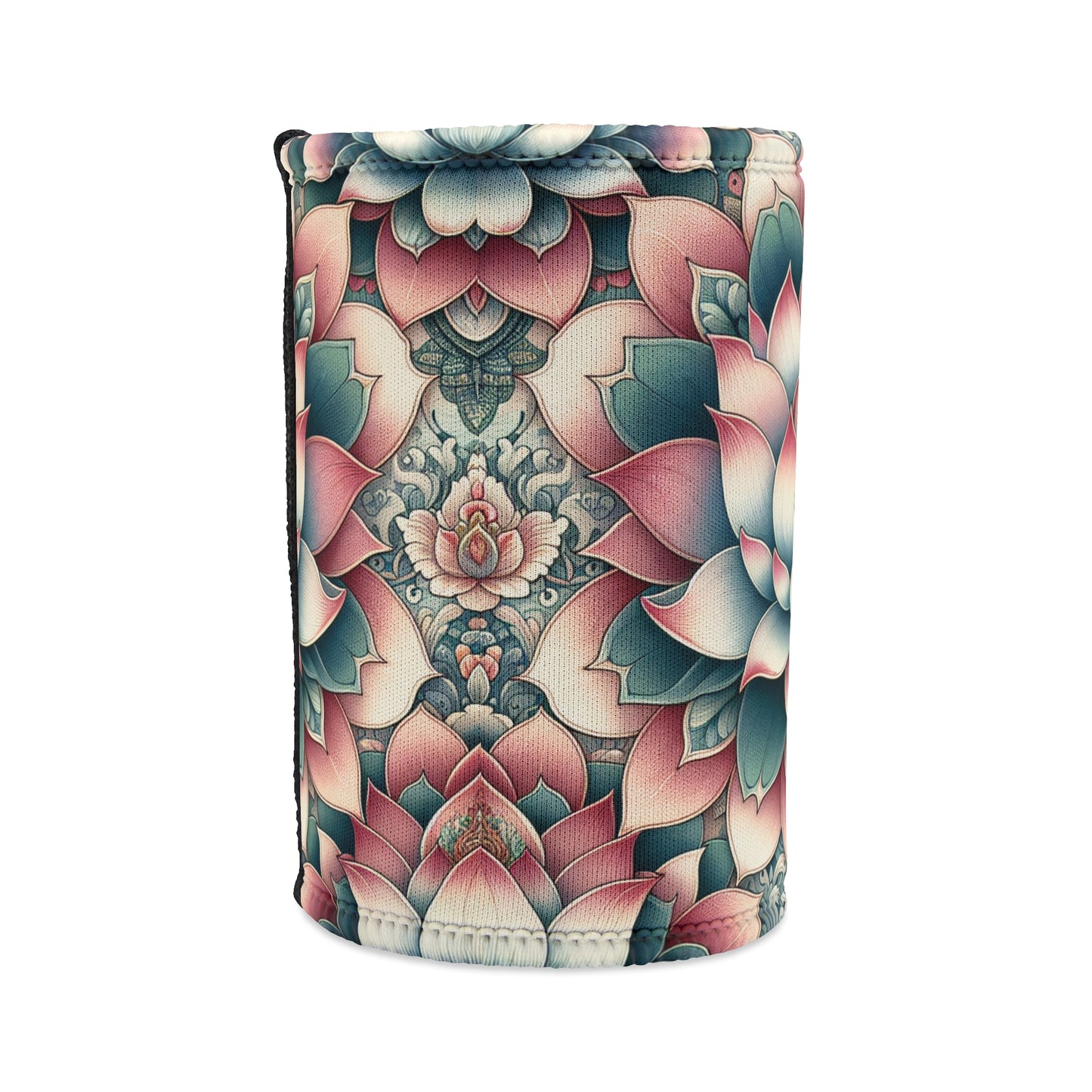 Stubby Cooler Lotus Flower Design