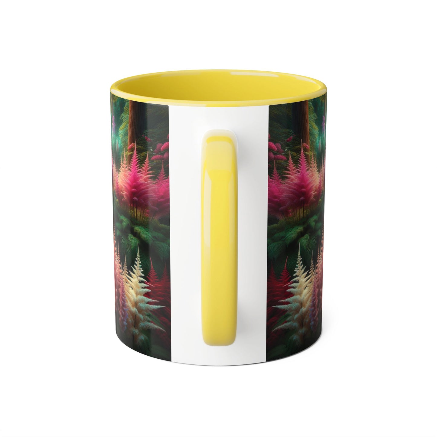 Astilbe Blooms Accent Mug, Floral Tea Cup, Coffee Mug, Gift for Gardeners, Botanical Kitchen Decor, Nature Lover Ceramic Mug, Plant Lady