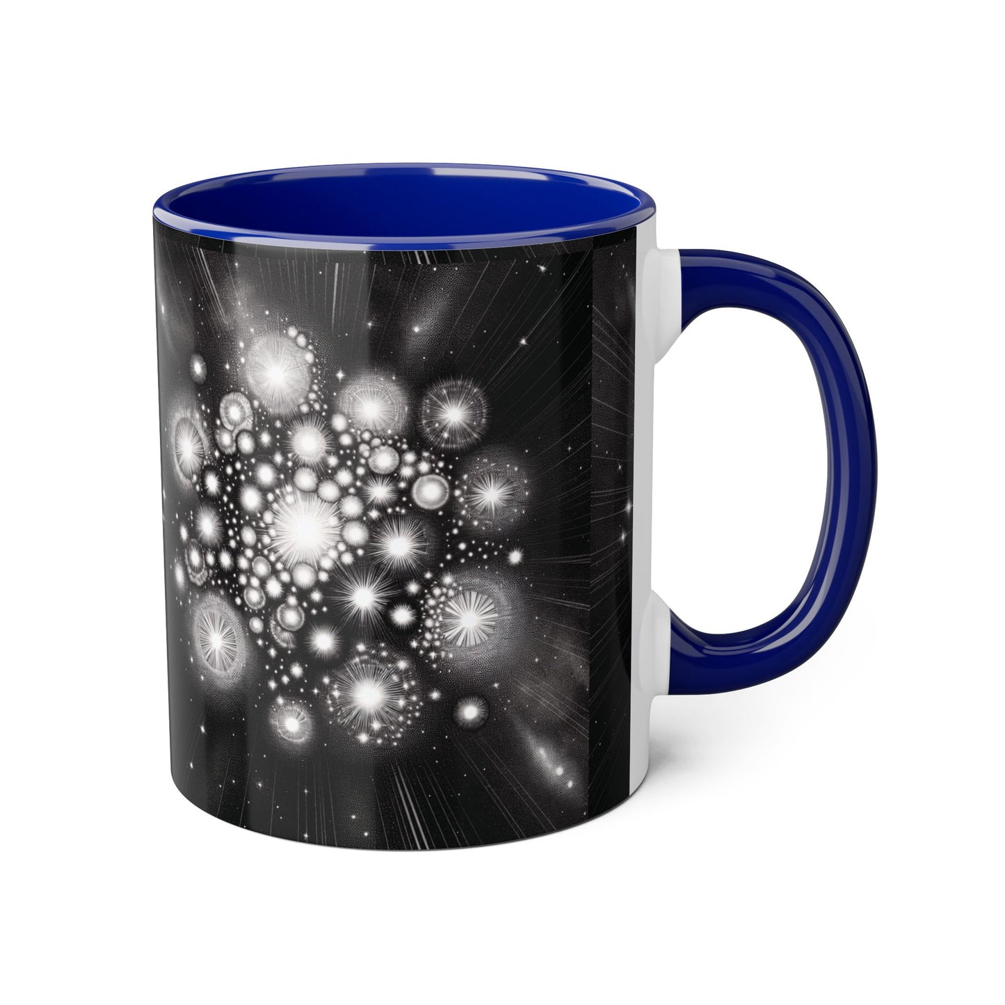 Star Cluster Accent Mug, Celestial Coffee Cup, Galaxy Tea Mug, Space Lover Gift, Astronomy Kitchen Decor, Unique Cosmic Drinkware