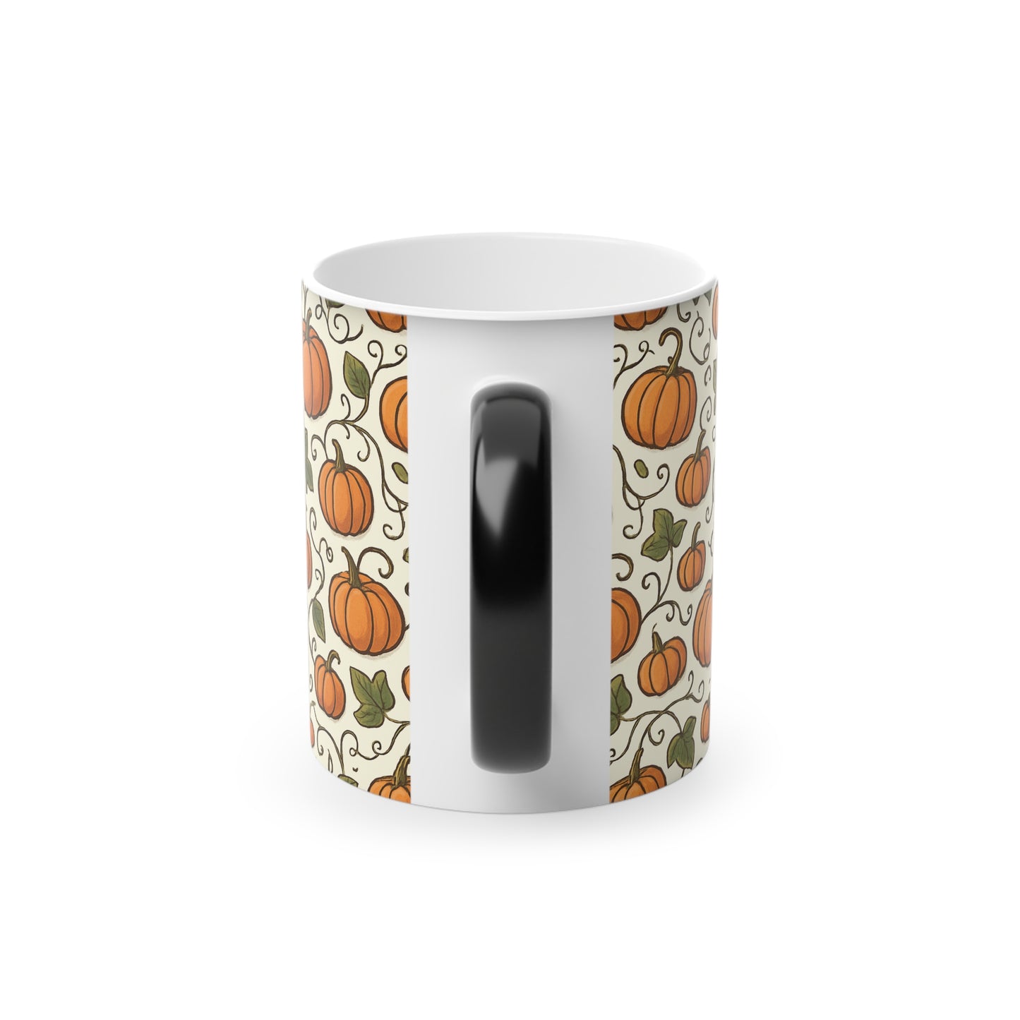 Magic Mug, Autumn Pumpkins Design, Color Changing Mug, Fall Kitchen Decor, Thanksgiving Gift, Halloween Cup