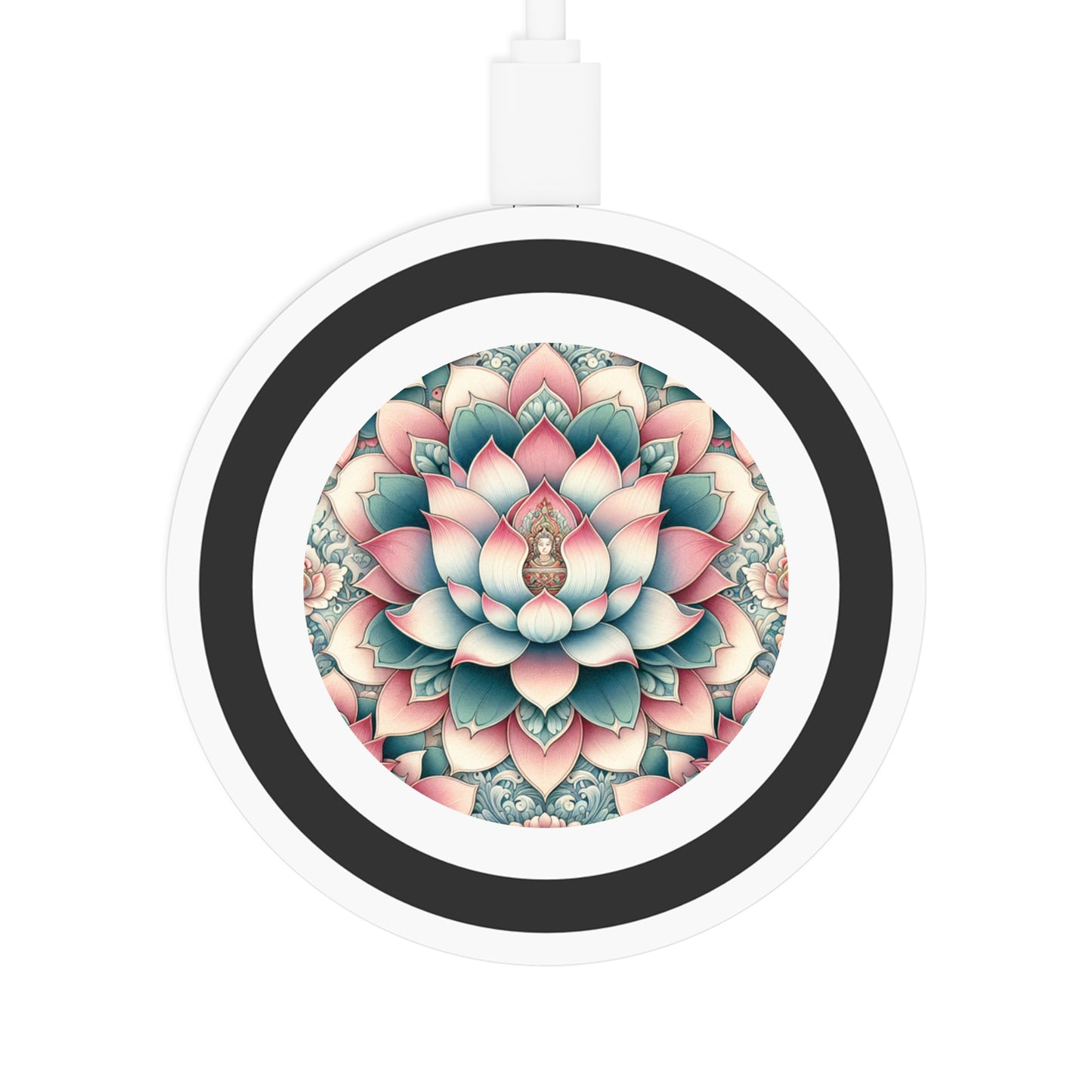 Wireless Charging Pad: Lotus Blossom Design
