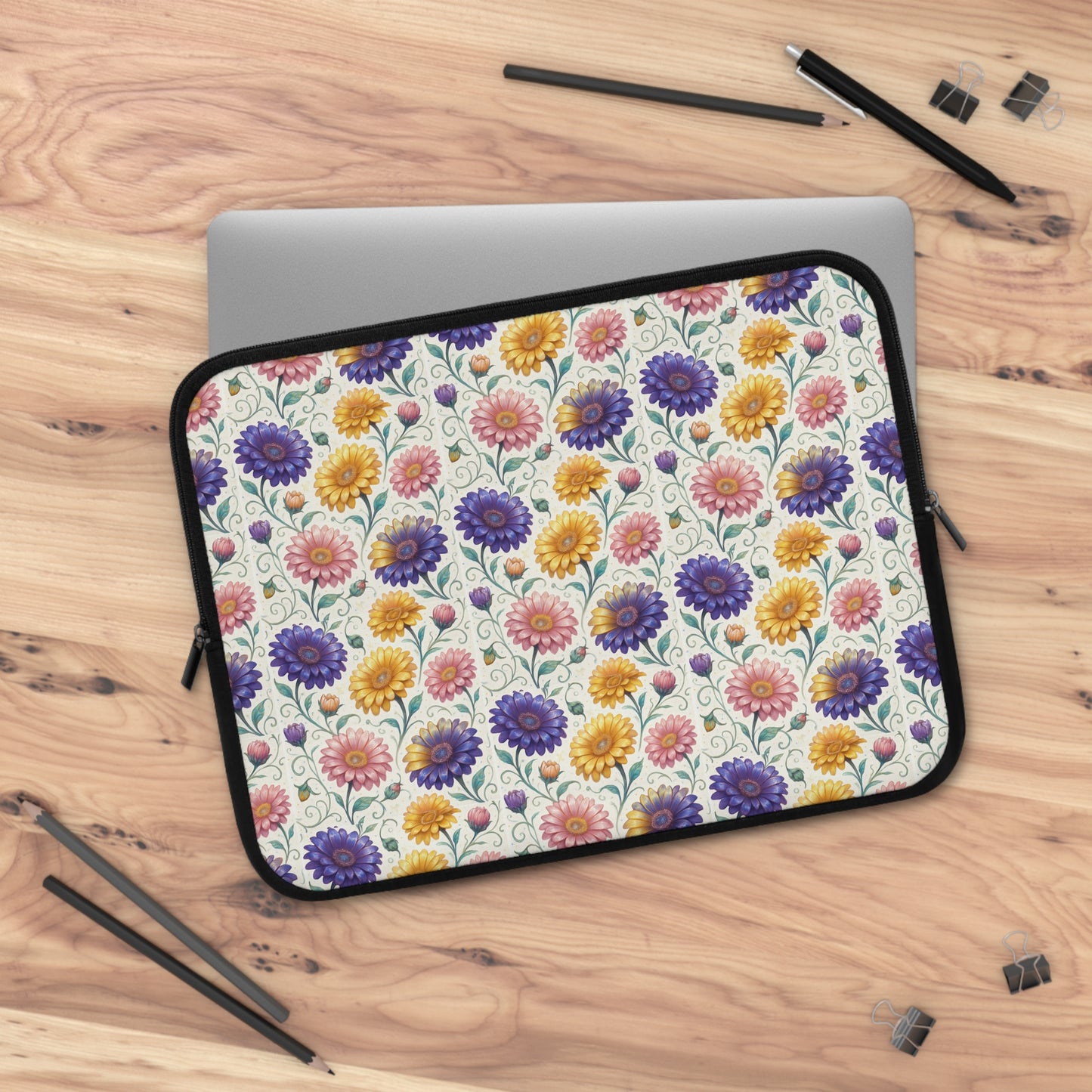Laptop Sleeve: Floral Gerbera Print