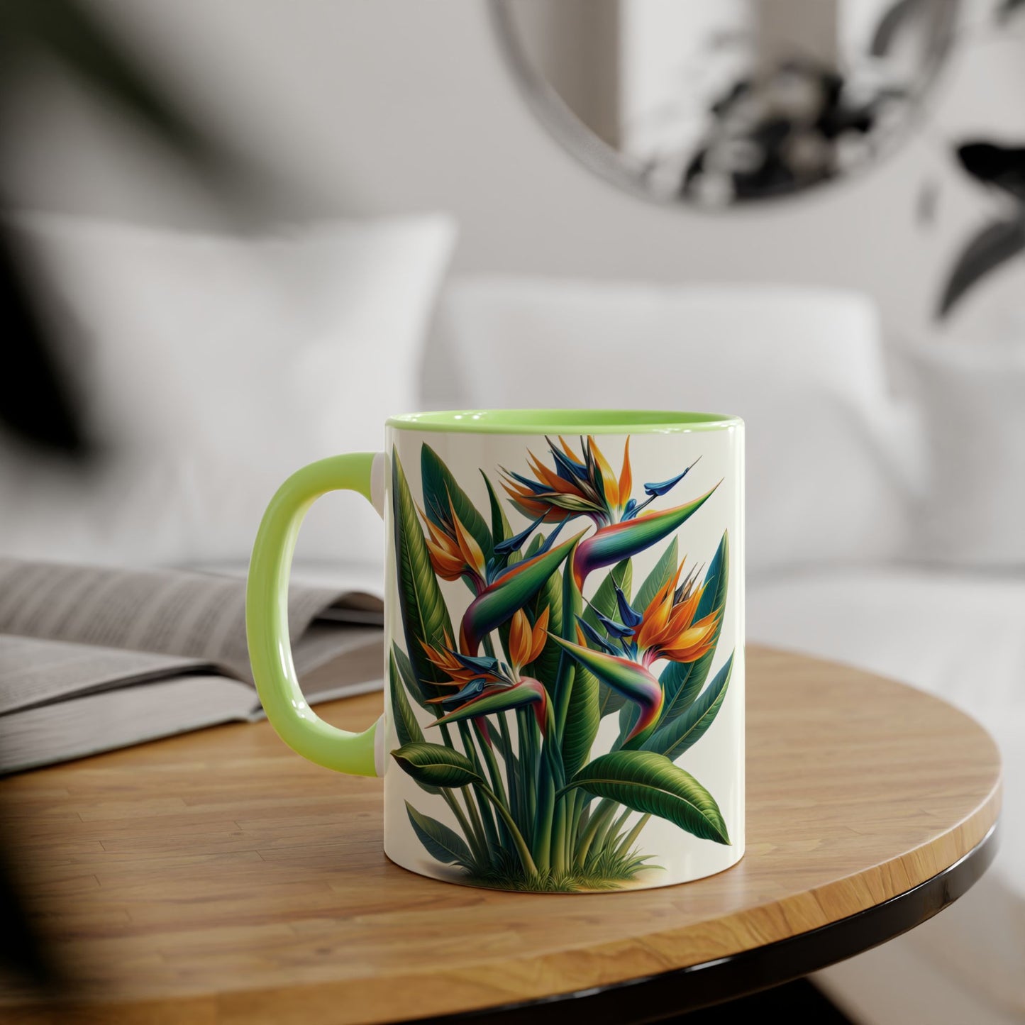 Bird of Paradise Plant Gift, Coffee Cup, Tea Mug, Botanical Kitchen Decor, Nature Lover, Housewarming Present, Tropical Vibes