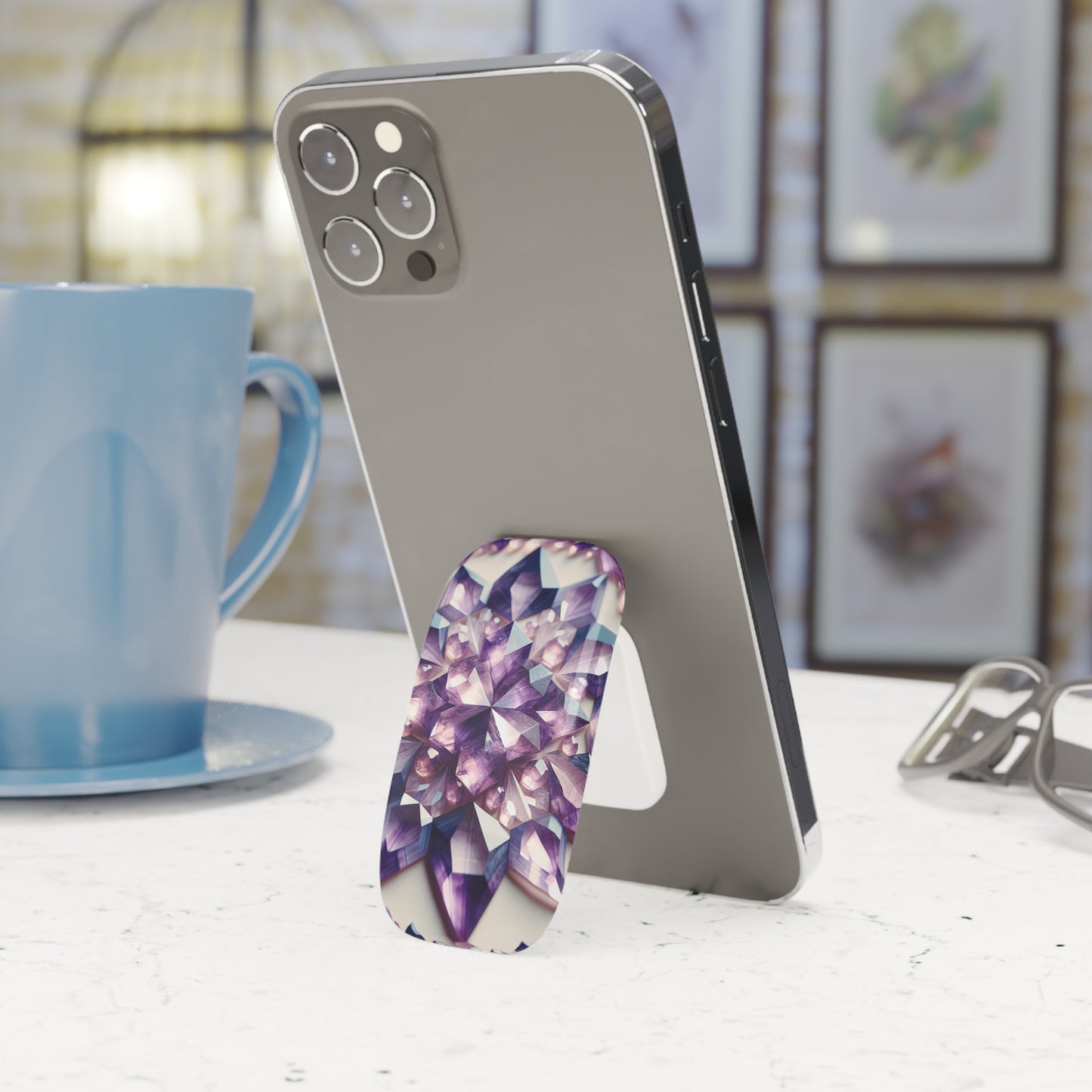 Phone Grip - Amethyst Crystal