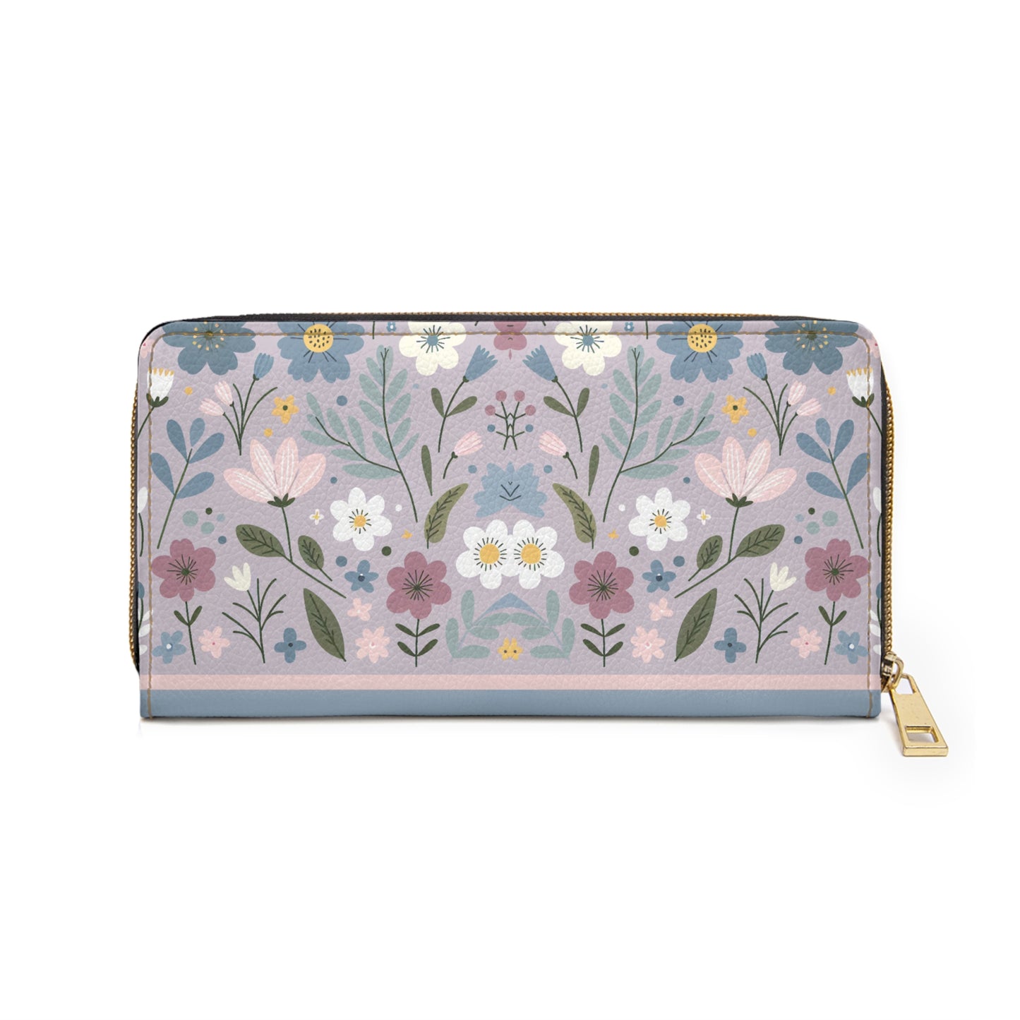 Zipper Wallet with Cute Floral Pattern