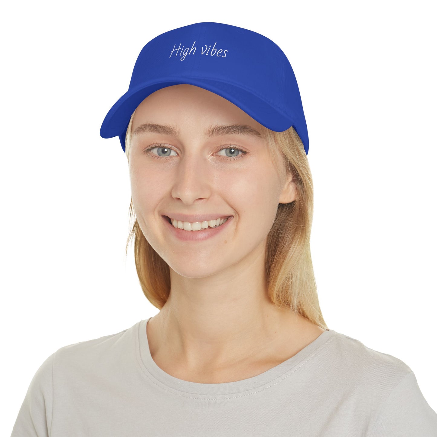 High Vibes Baseball Cap - Trendy Low Profile Hat for Summer Fun, Outdoor Activities, Gift for Friends, Adjustable Cap