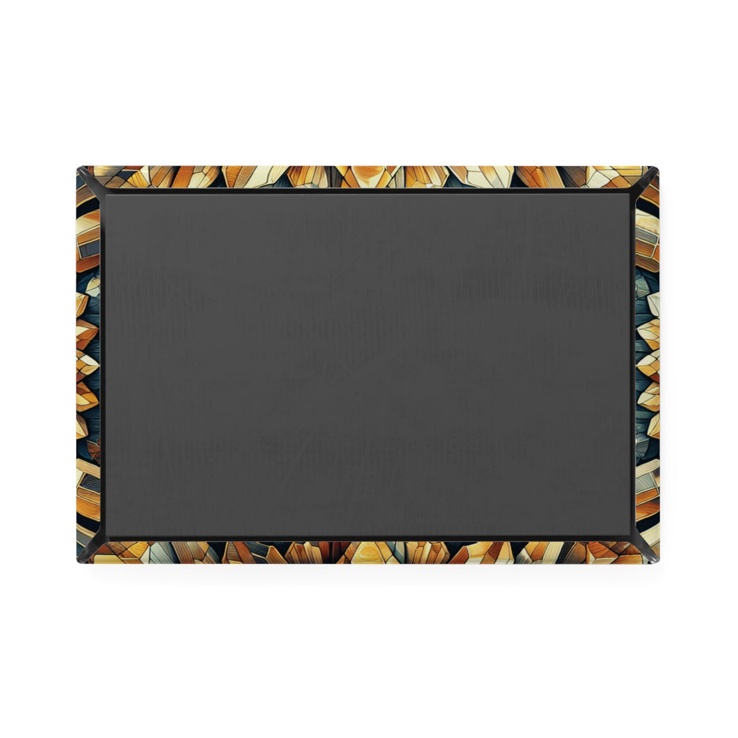 Button Magnet - Citrine Geometric Design