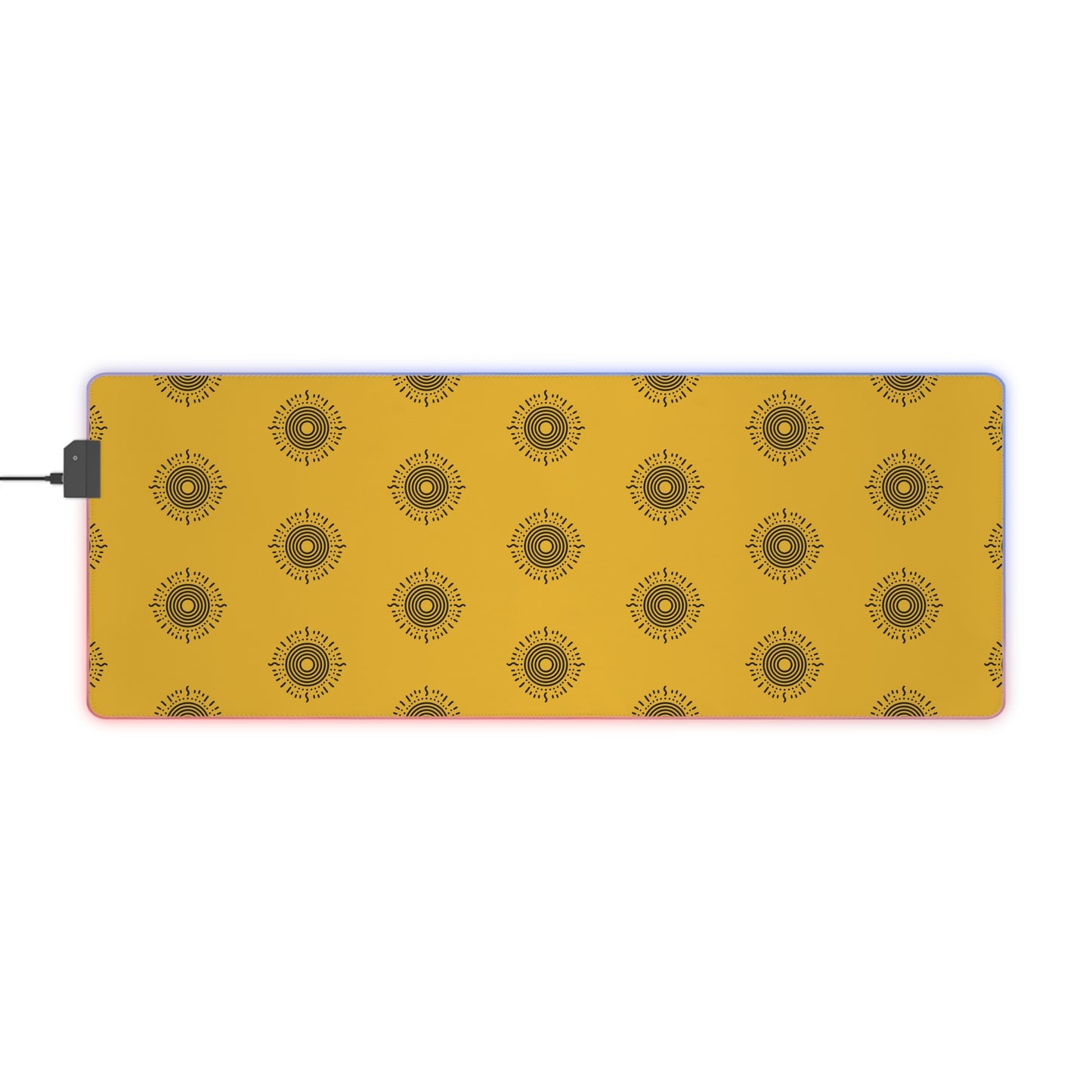 LED Gaming Mouse Pad - Minimalist Sun Design