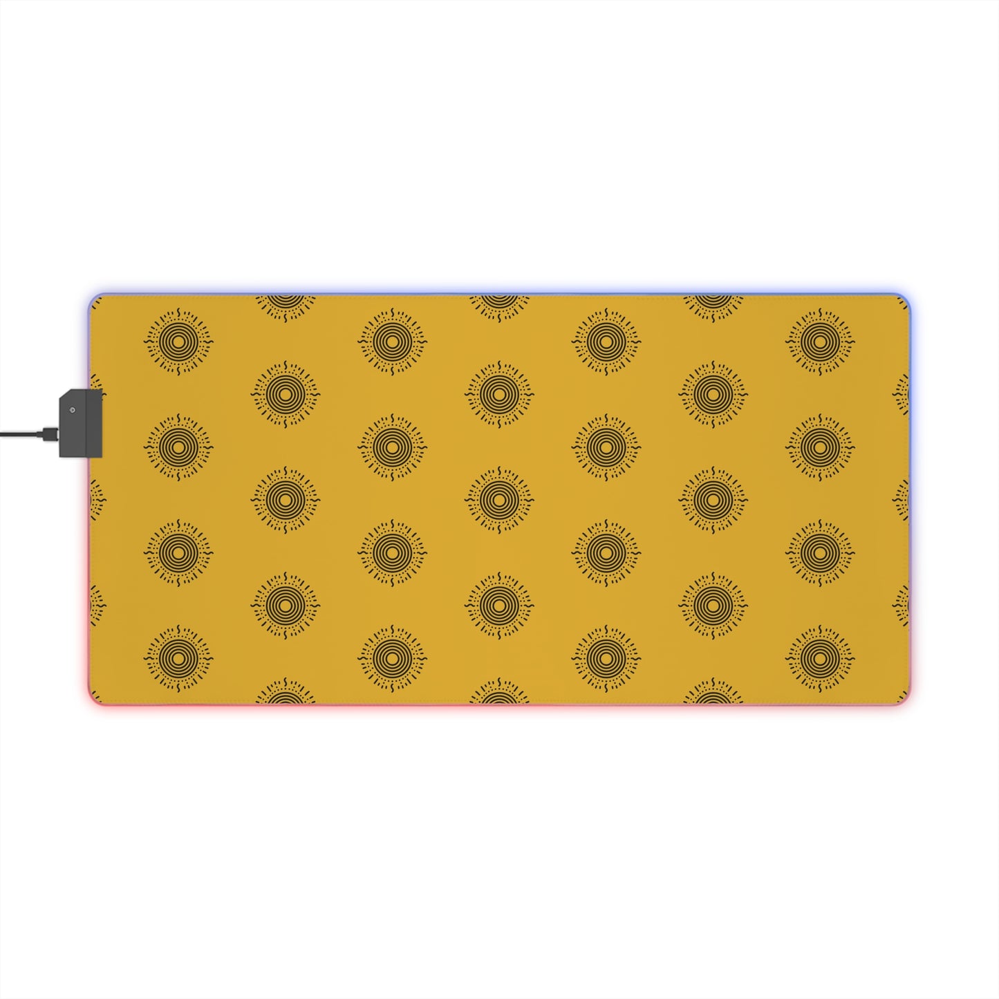 LED Gaming Mouse Pad - Minimalist Sun Design