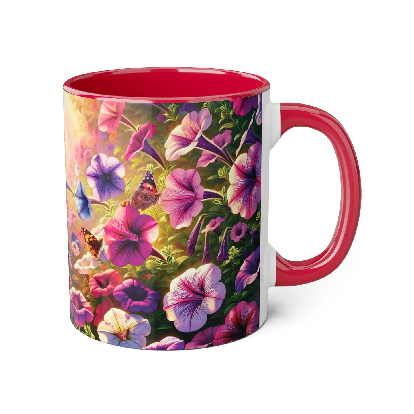 Colorful Floral Accent Mug - Perfect for Garden Lovers, Mother's Day, Birthdays, Coffee & Tea Enthusiasts, Unique Gift Idea