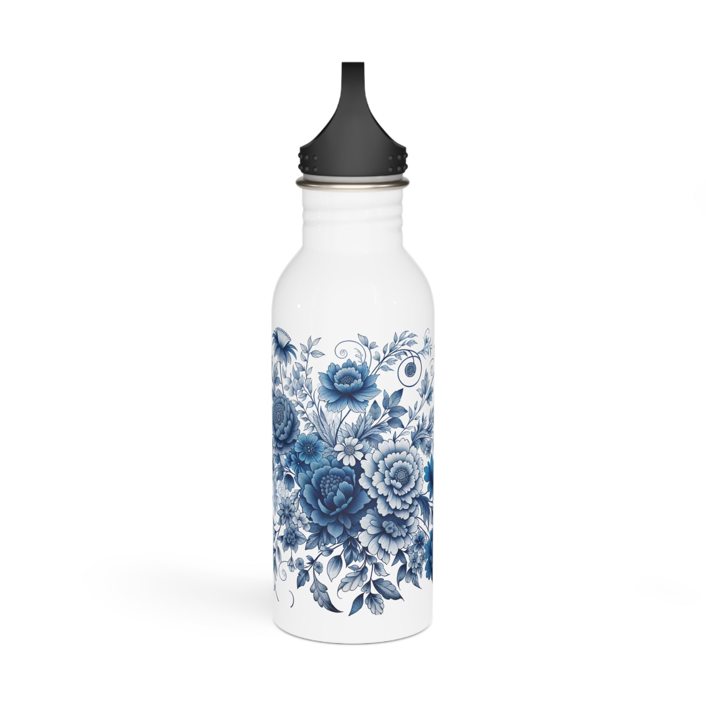 Elegant Floral Stainless Steel Water Bottle | Reusable Hydration, Sports Bottle, Floral Decor, Everyday Use, Sustainable Style