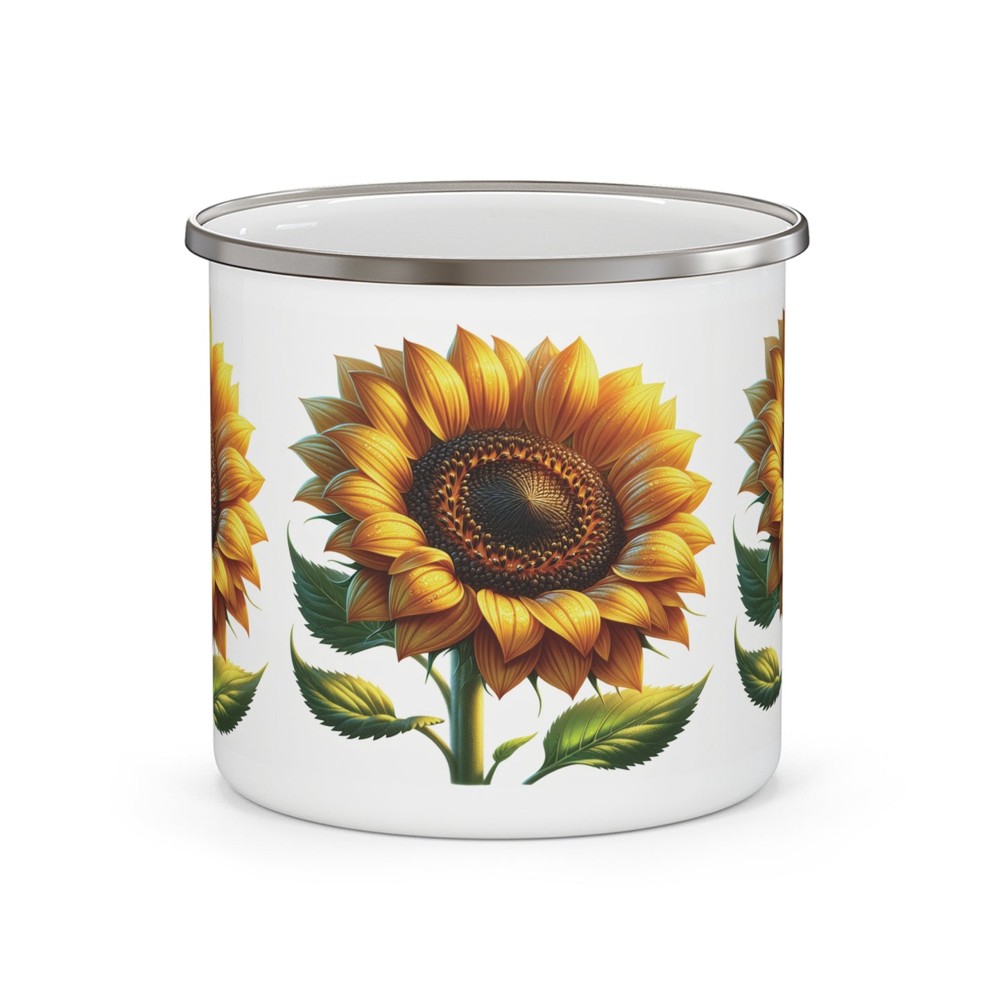 Camping Mug - Sunflowers Design