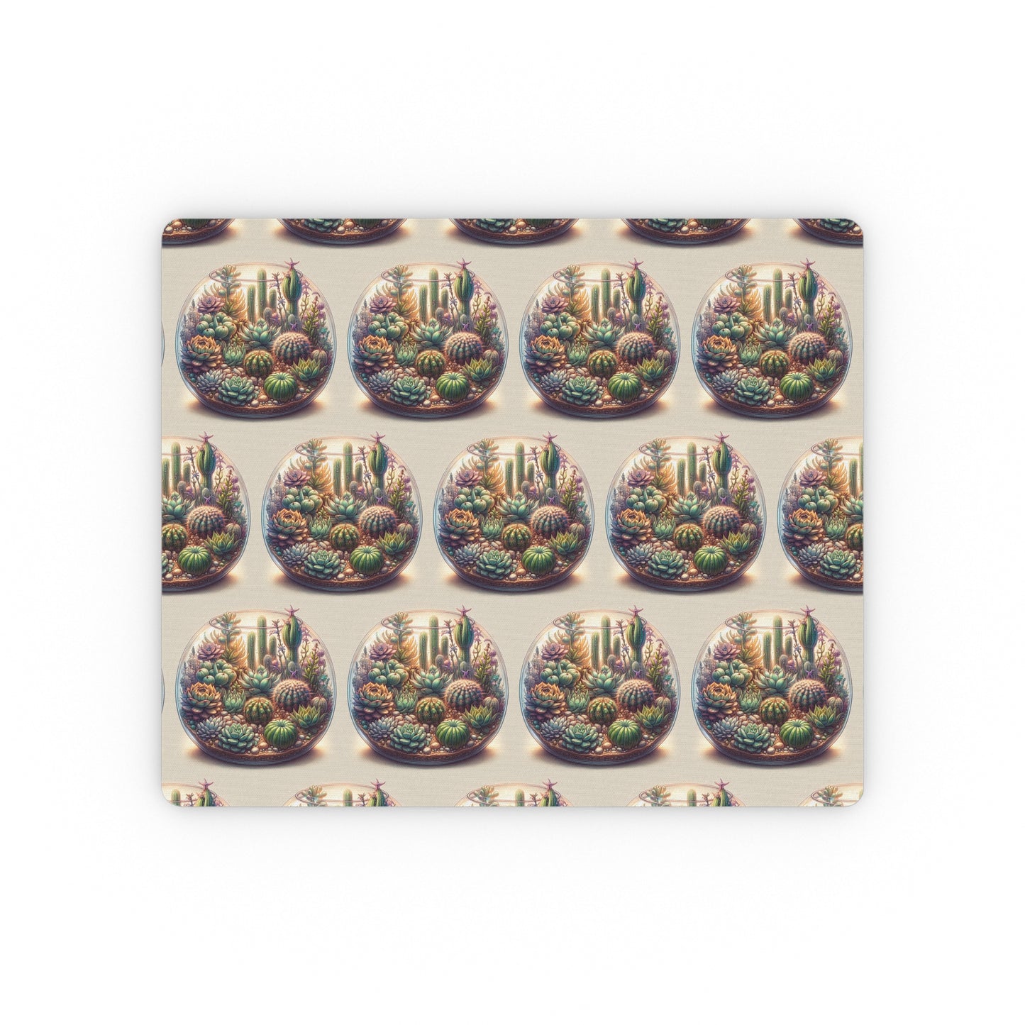 Mouse Pad - Cactus Terrarium Design