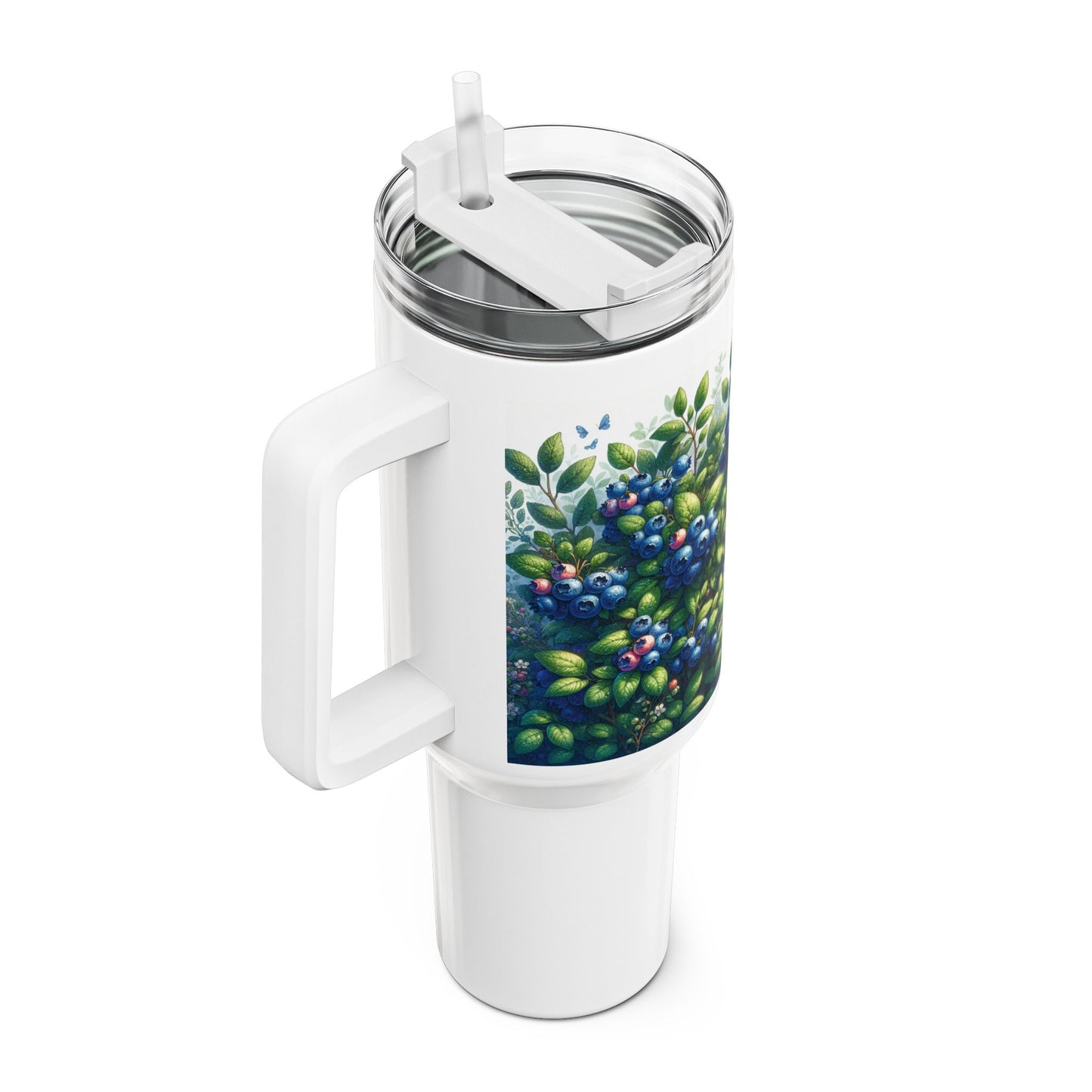 40oz Tumbler - Blueberries Design